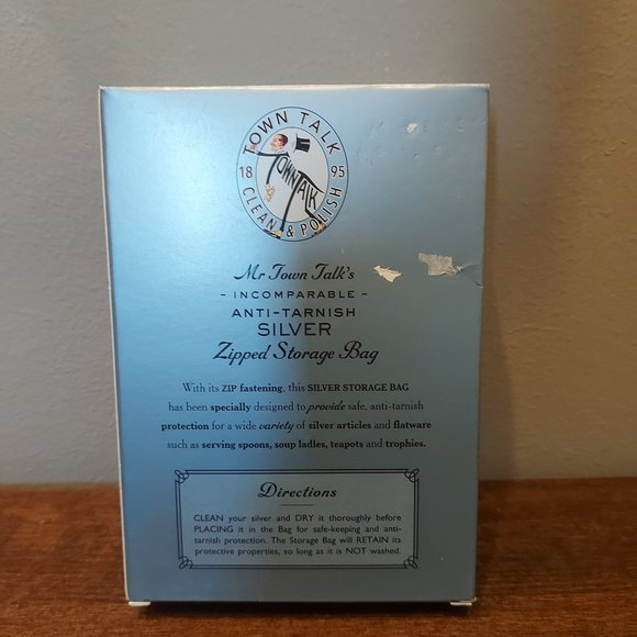 Town Talk Anti-Tarnish Silver Zipped Storage Bag - Picture 2 of 3